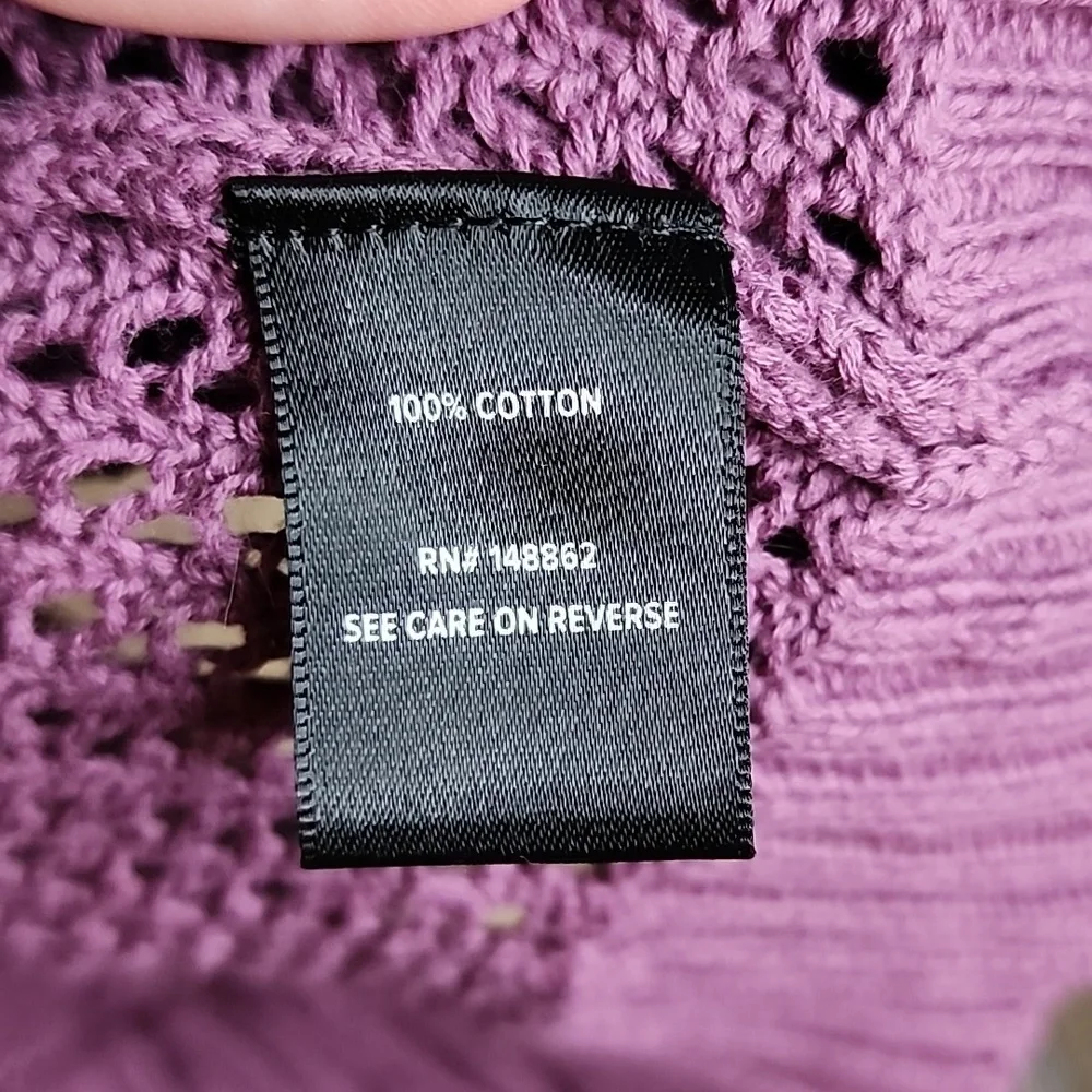 Torrid Purple Knit Cardigan Sweater